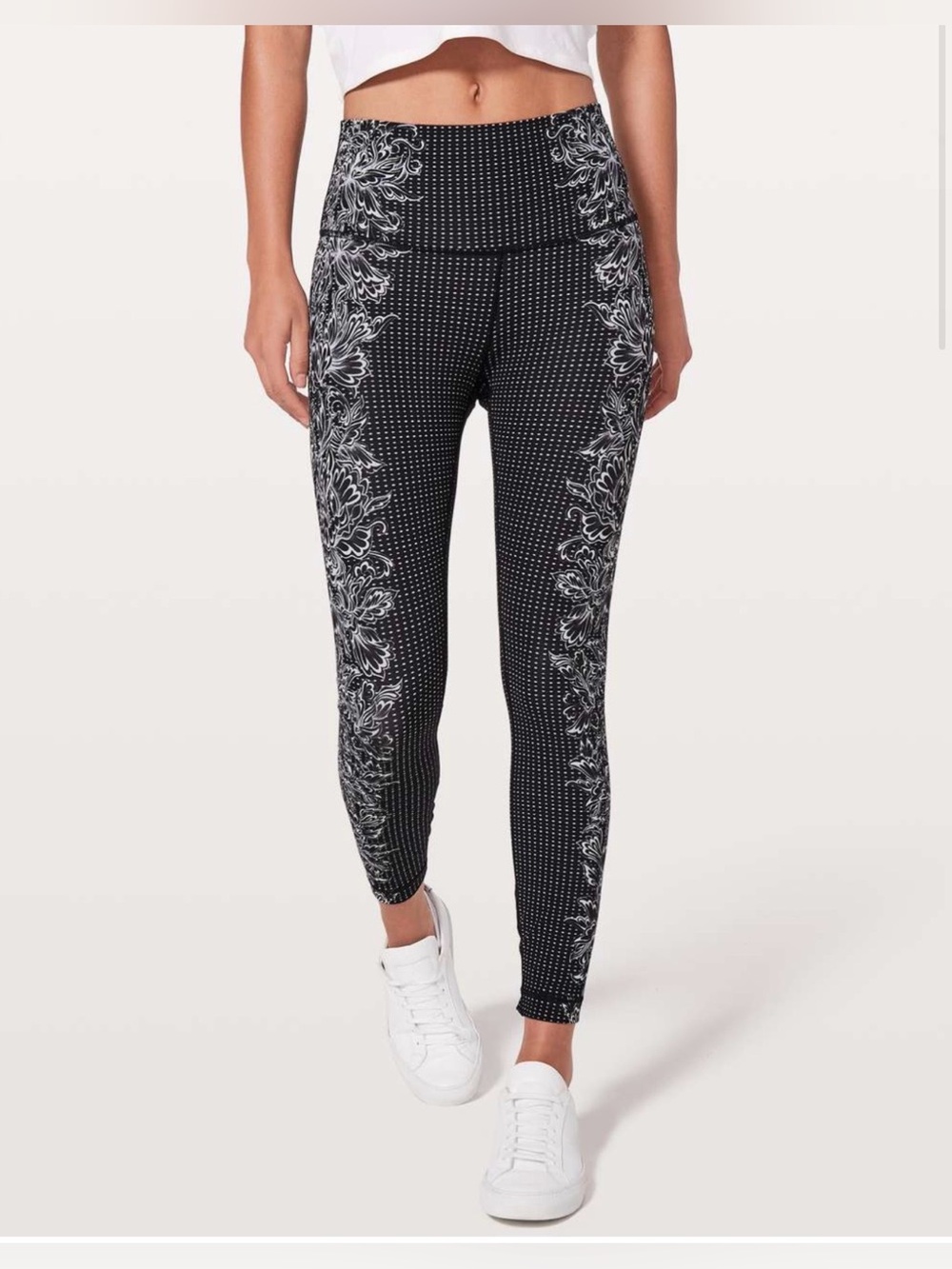 Lululemon:Wunder Under Hi-Rise 7/8 Tight *Engineered Print Full-On Luxtreme 25"
